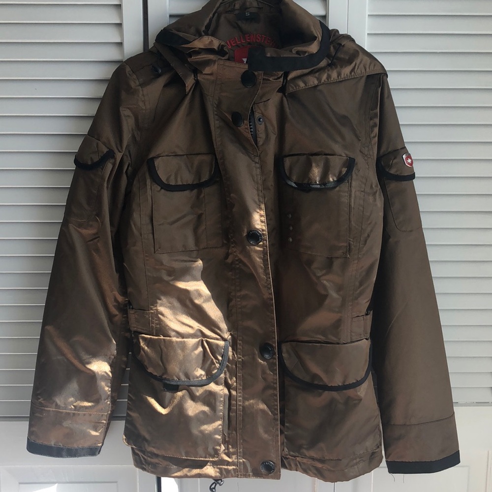 Gold trench coat